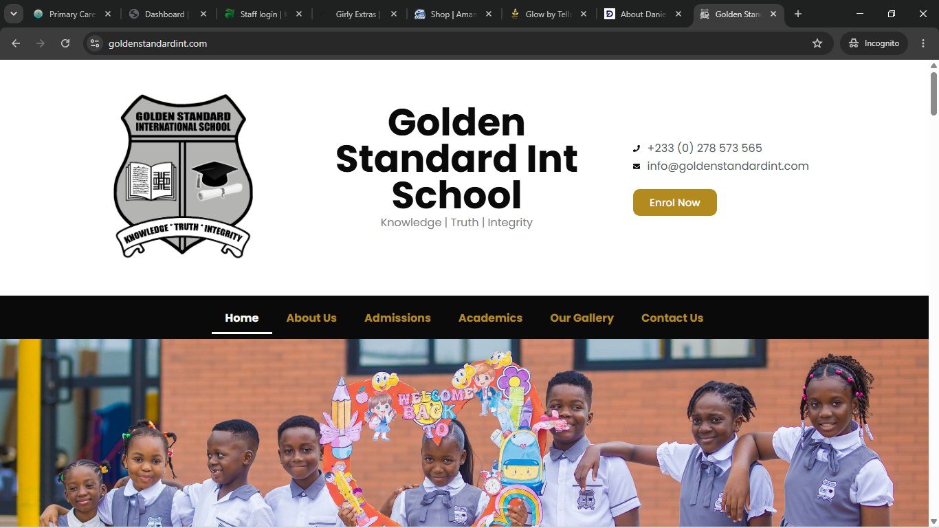 Golden Standard International School project screenshot