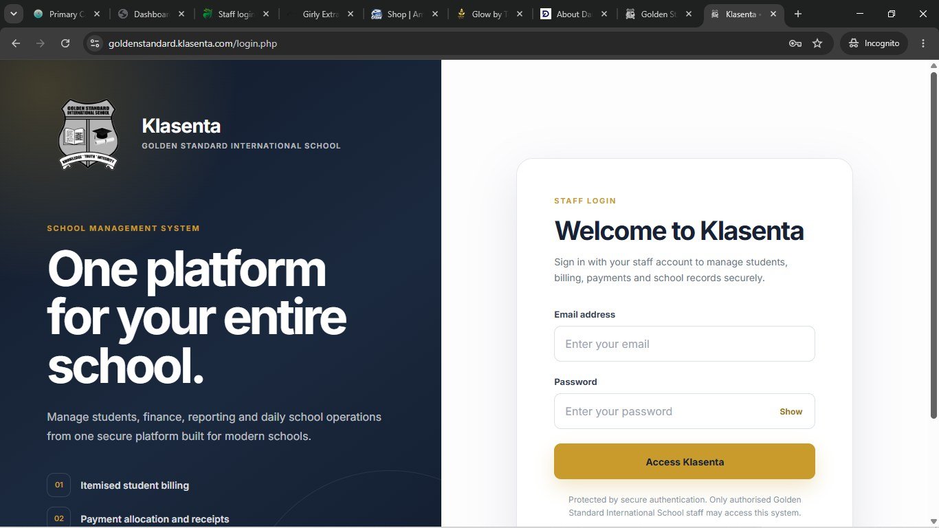 Klasenta school management platform